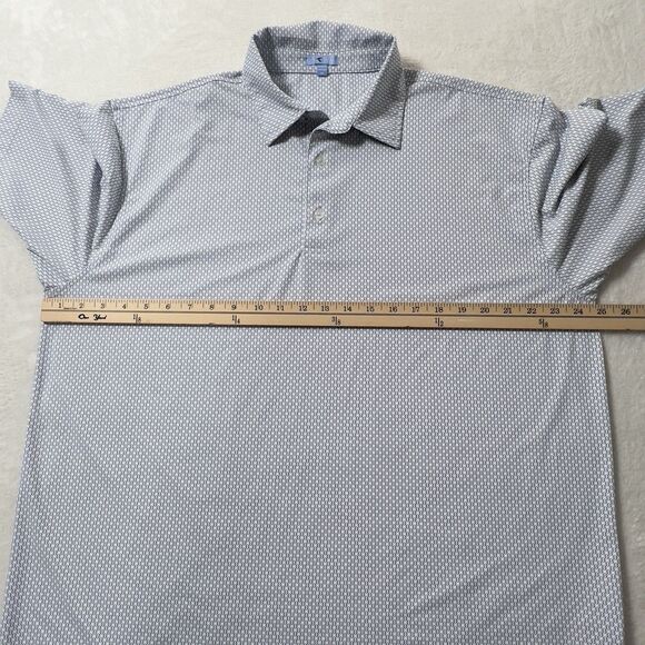 GenTeal Golf Polo Shirt Mens Sz XL White Baseball Print Short Sleeve Duck Logo - Picture 8 of 10